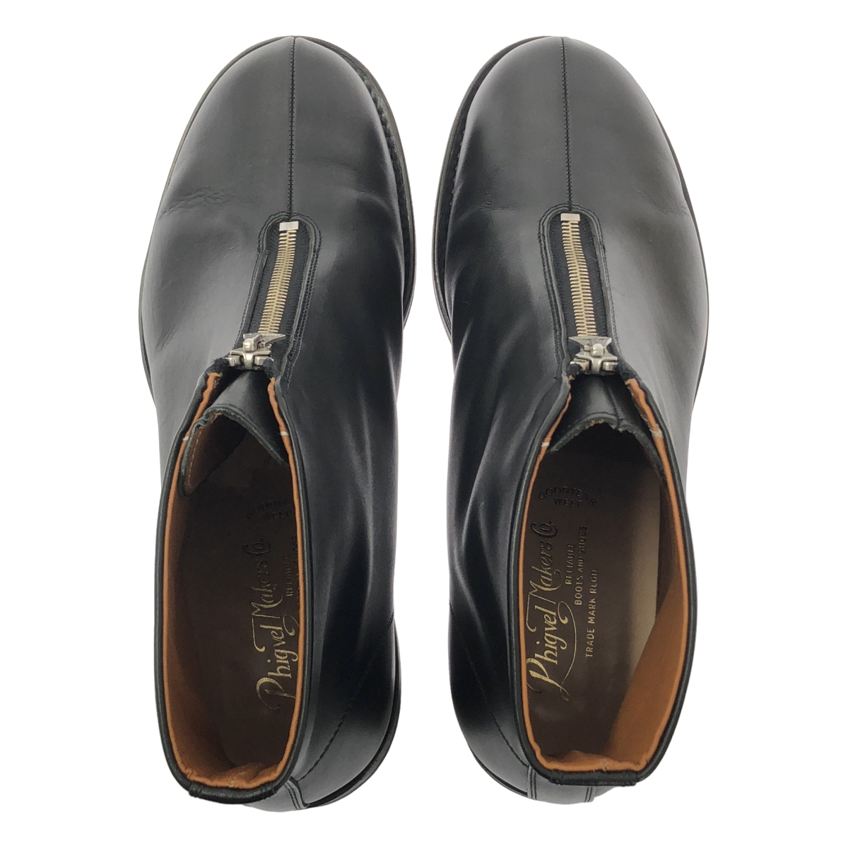 PHIGVEL / フィグベル AVIATOR ZIP BOOTS アビエーター センタージップ レザー ブーツ