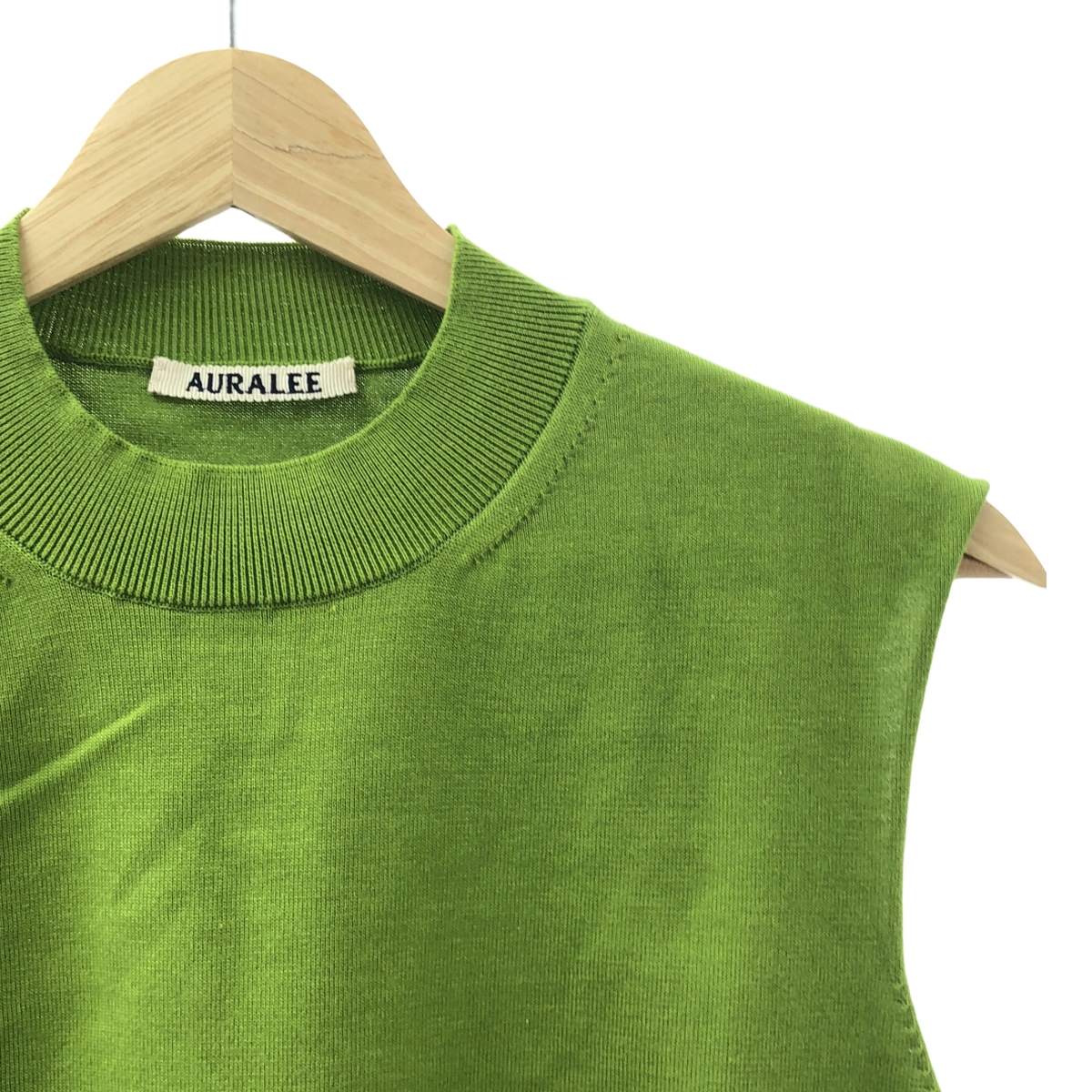 AURALEE / オーラリー SUPER HIGH GAUGE COTTON KNIT SLEEVELESS スーパーハイゲージ コットンニット スリーブレス