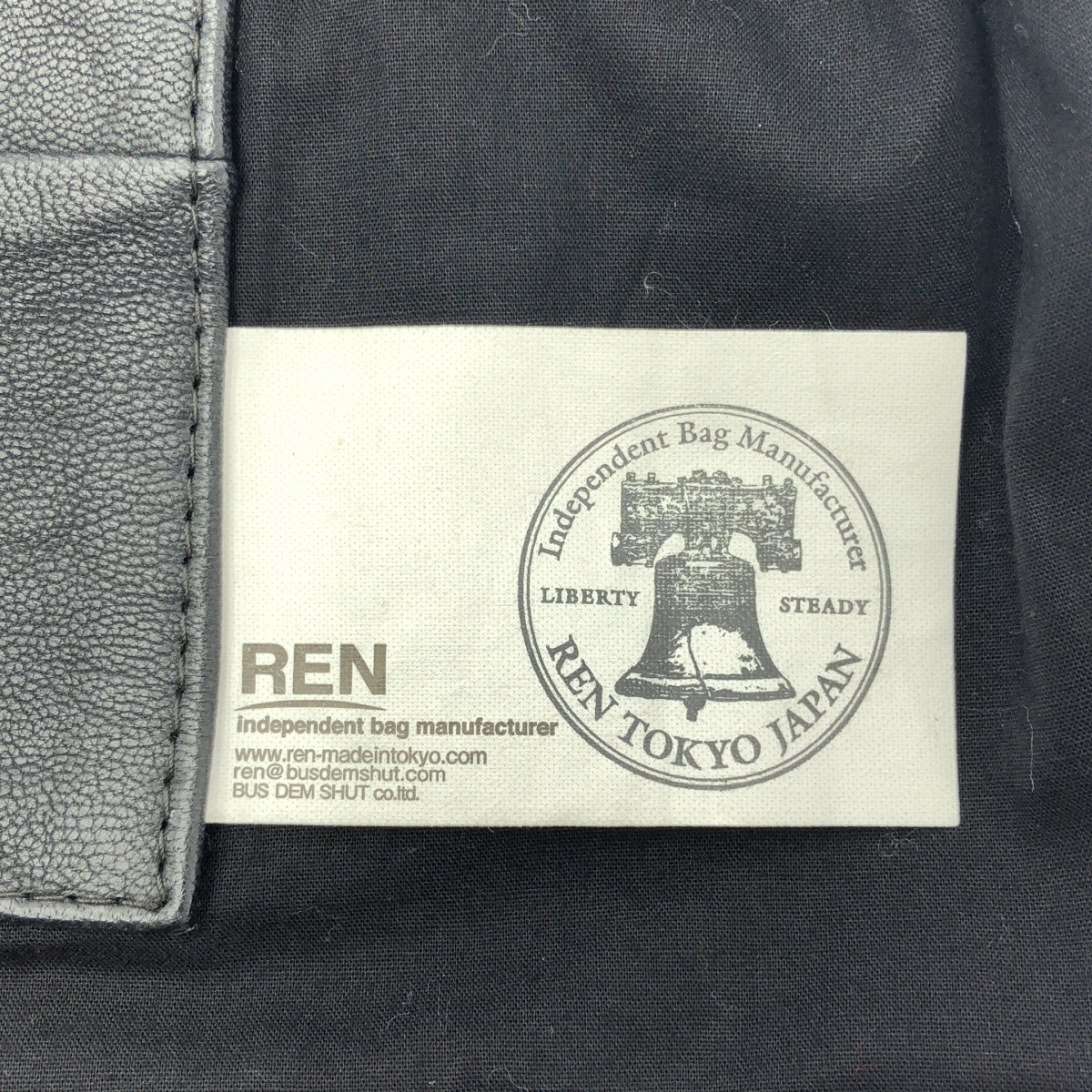 REN / レン 2way レザー ハンドル トートバッグ