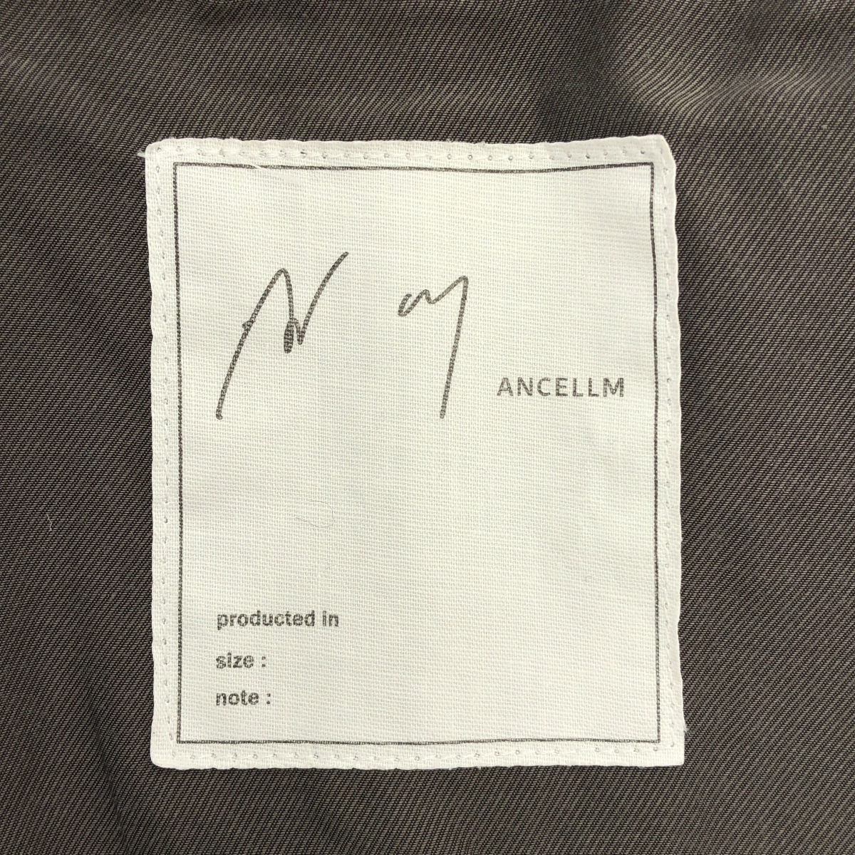 ANCELLM / アンセルム SIDE SLIT VARSITY JACKET サイドスリット バーシティジャケット スタジャン