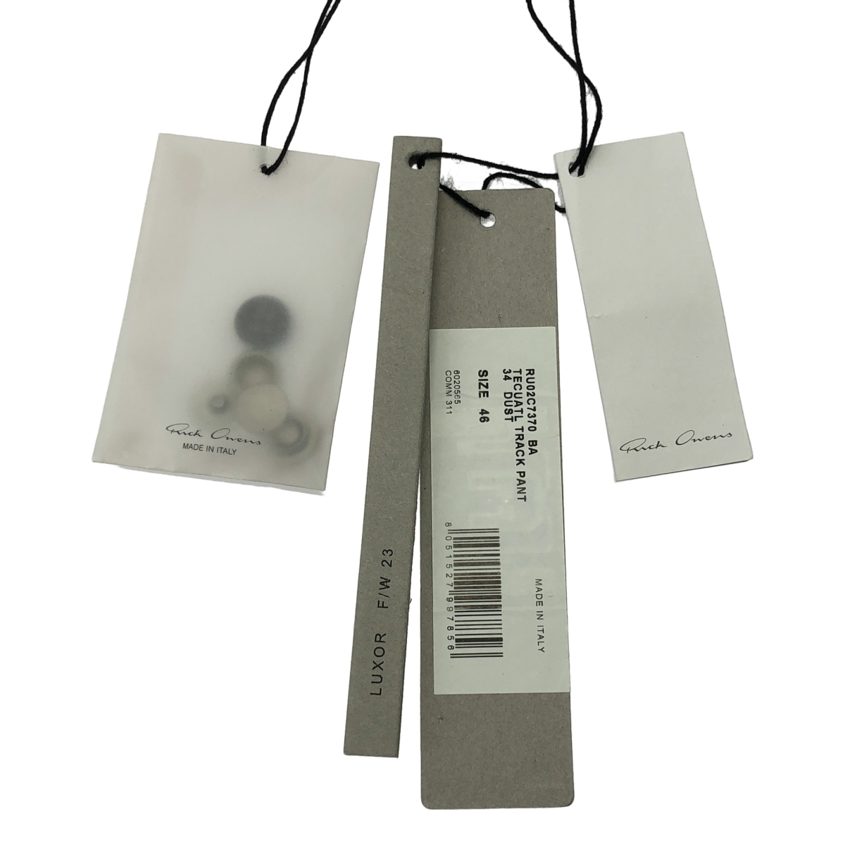 Rick Owens / リックオウエンス LUXOR Tecuatl Track Pant 裾ジップ スウェット トラックパンツ