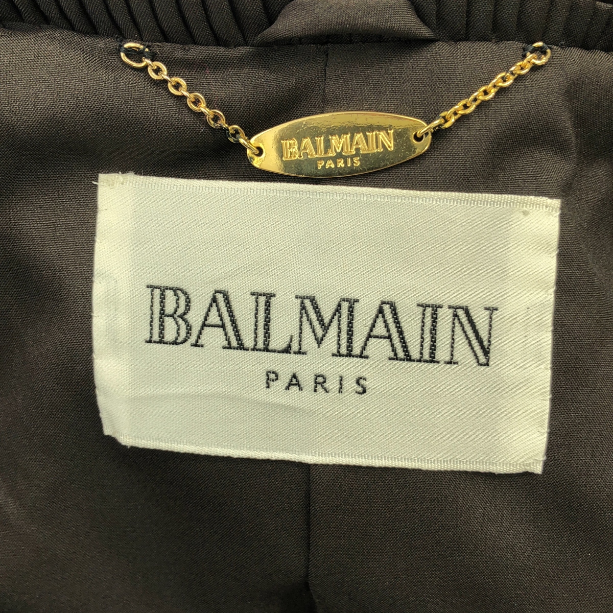 BALMAIN / バルマン オーバーサイズ ファー フーデッド ロングコート