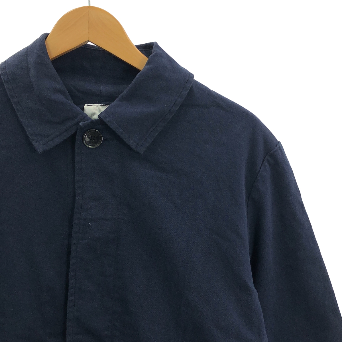 Yarmo / ヤーモ コットン ステンカラー ロングコート