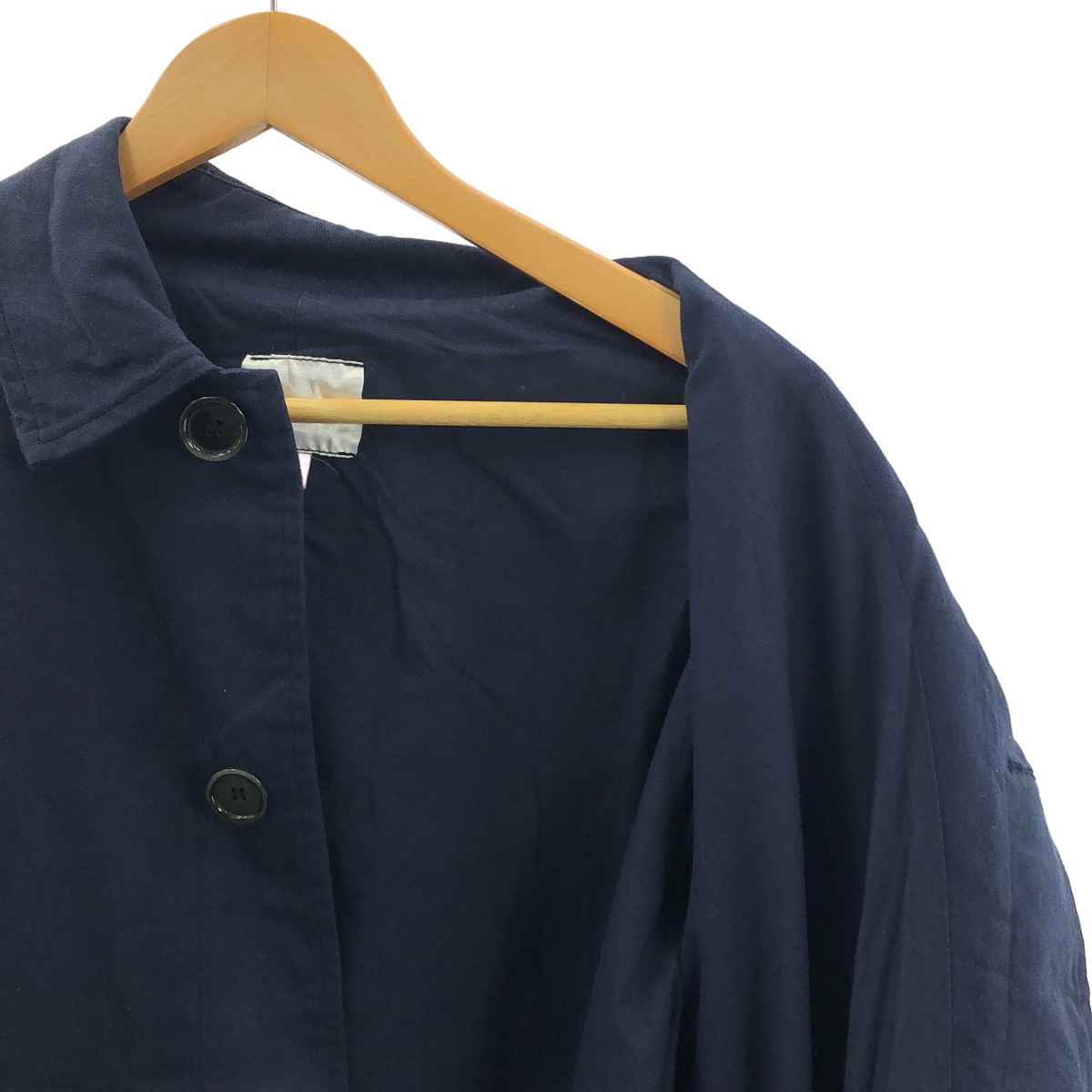 Yarmo / ヤーモ コットン ステンカラー ロングコート