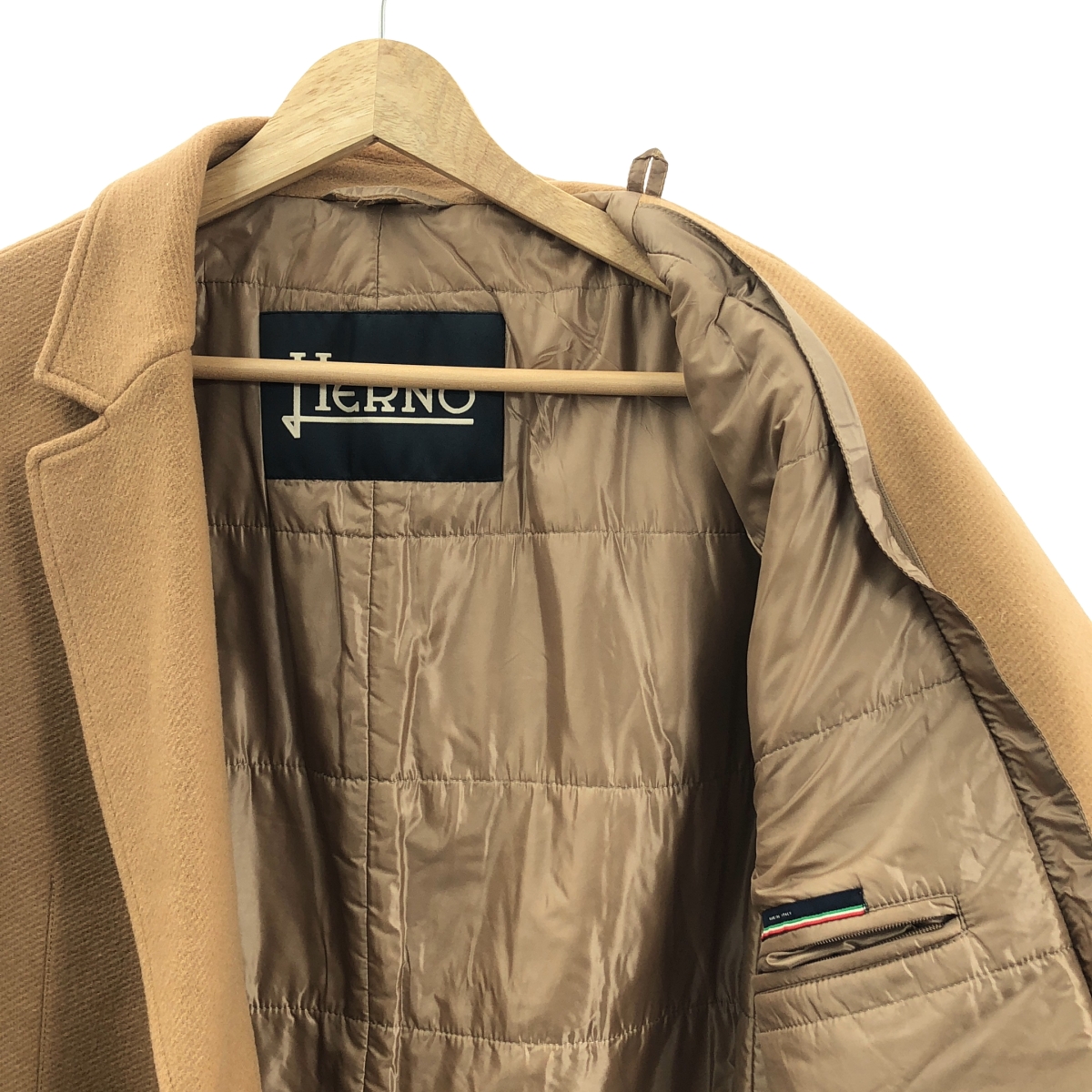 HERNO / ヘルノ インナーダウン ウールメルトン チェスターコート