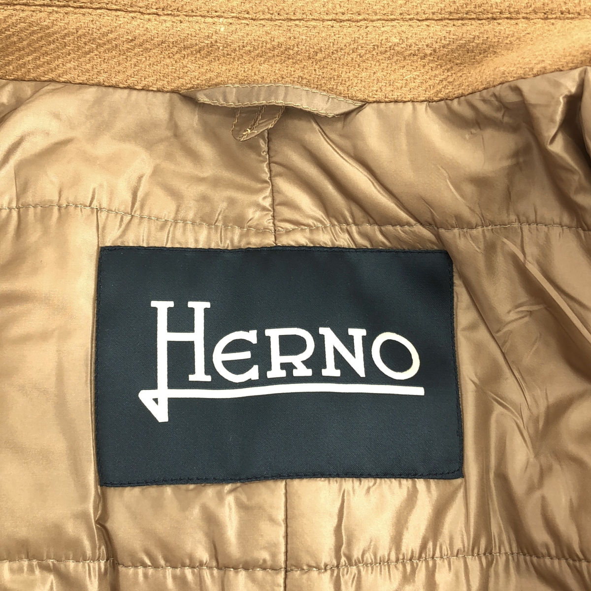 HERNO / ヘルノ インナーダウン ウールメルトン チェスターコート