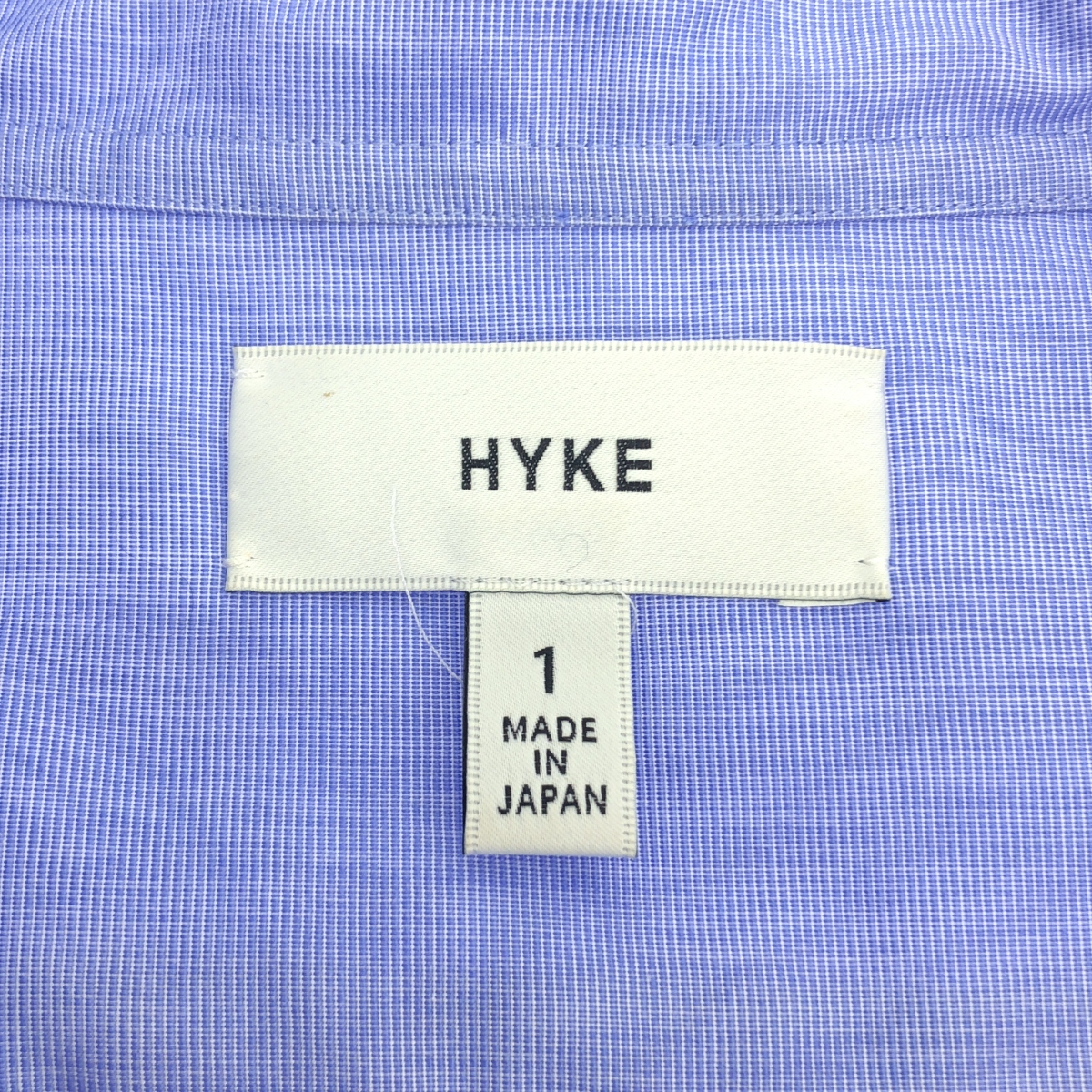 HYKE / ハイク GROSGRAIN SHIRT シアースリーブ バンドカラー コットン シャツ
