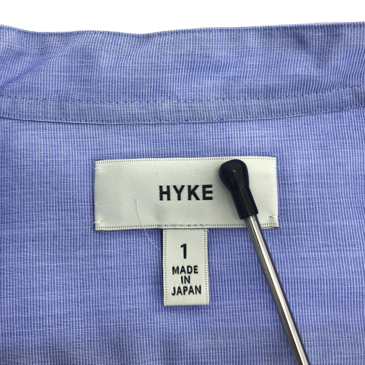 HYKE / ハイク GROSGRAIN SHIRT シアースリーブ バンドカラー コットン シャツ