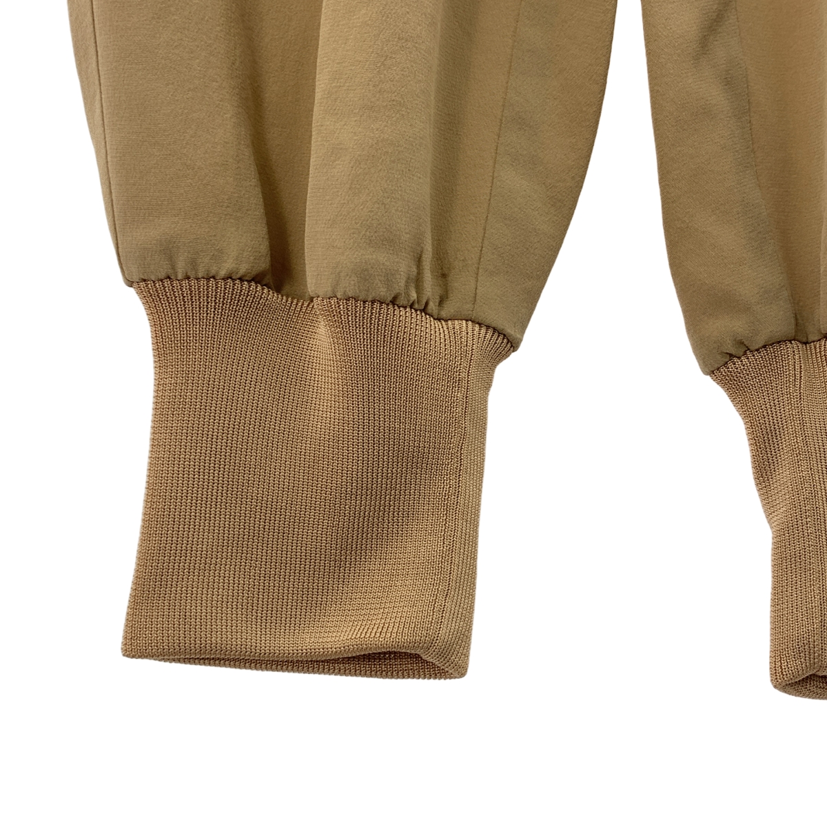 BEIGE， / ベイジ silk 100％ / シルク ドローストリング ジョグ イージーパンツ