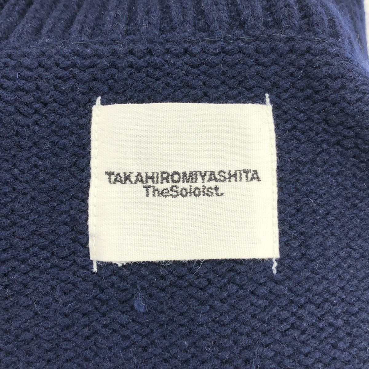 TAKAHIROMIYASHITA The Soloist / タカヒロミヤシタザソロイスト two face sweater ウール タートルネック 変形 ニット