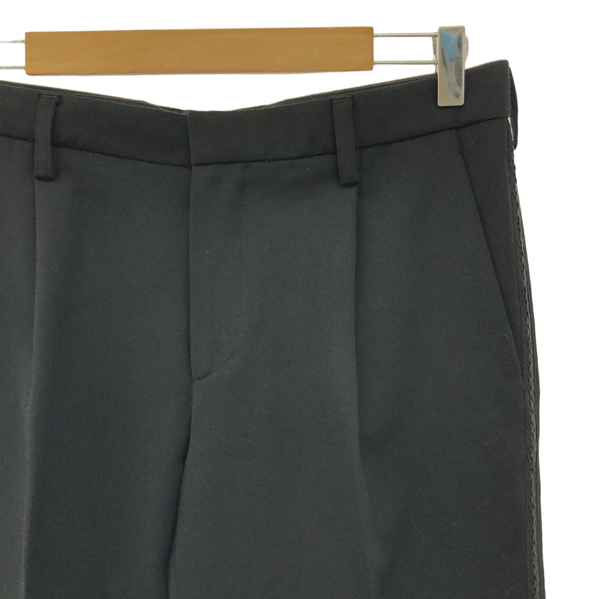 kolor / カラー ウール 側章 テーパードスラックス