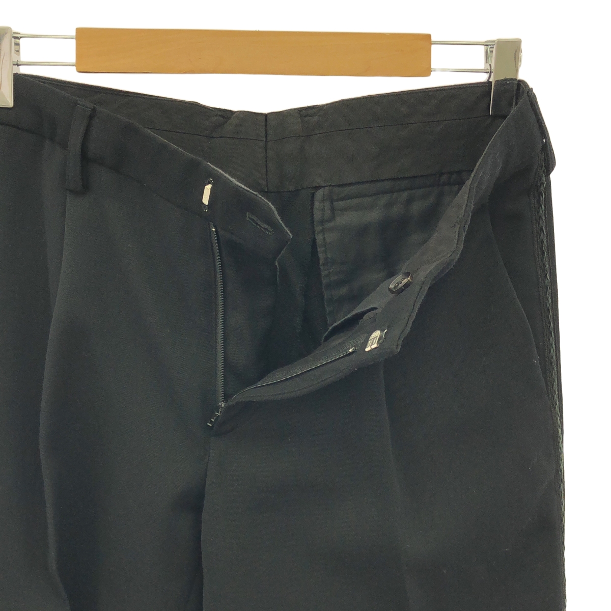 kolor / カラー ウール 側章 テーパードスラックス