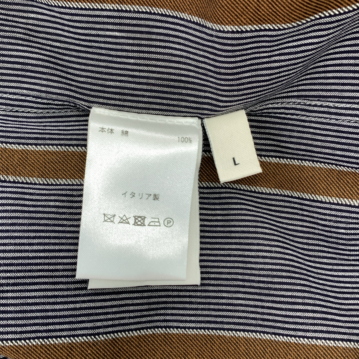 Cristaseya / クリスタセヤ × Salvatore Piccolo / HANDMADE MENS SHIRT / ストライプ オーバーシャツ