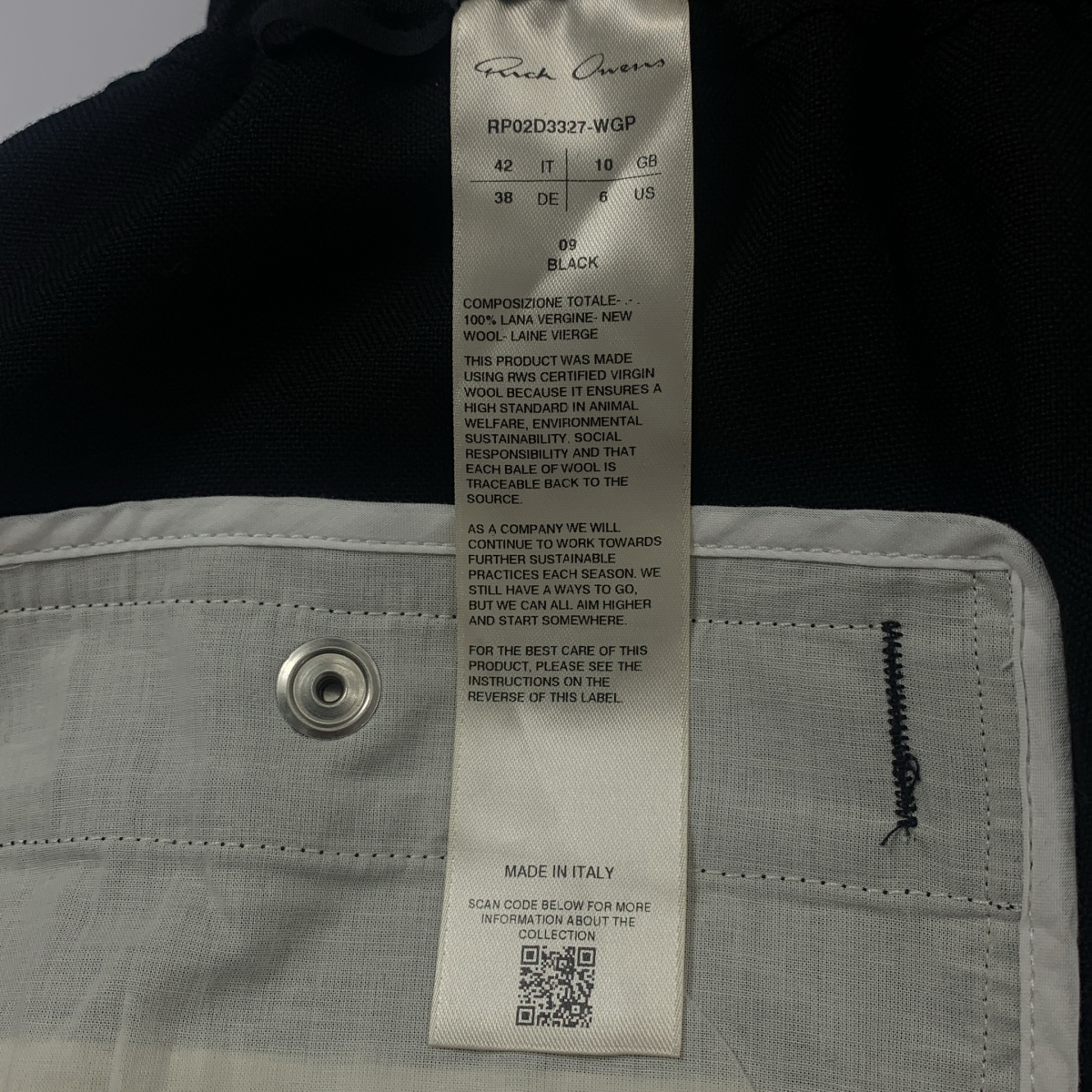 Rick Owens / リックオウエンス PORTERVILLE Cargobelas Pants カーゴベラス ワイドレッグ パンツ