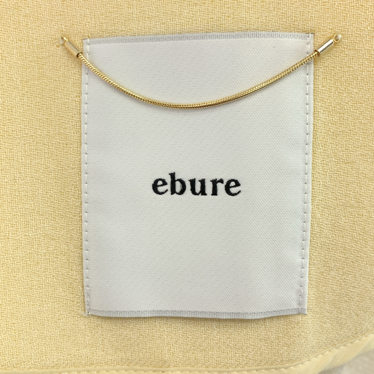 ebure / エブール レーヨン ノーカラー ジャケット