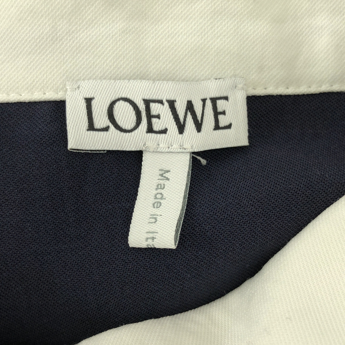 LOEWE / ロエベ アナグラムロゴ刺しゅう パネル切替 バイカラー ワンピース