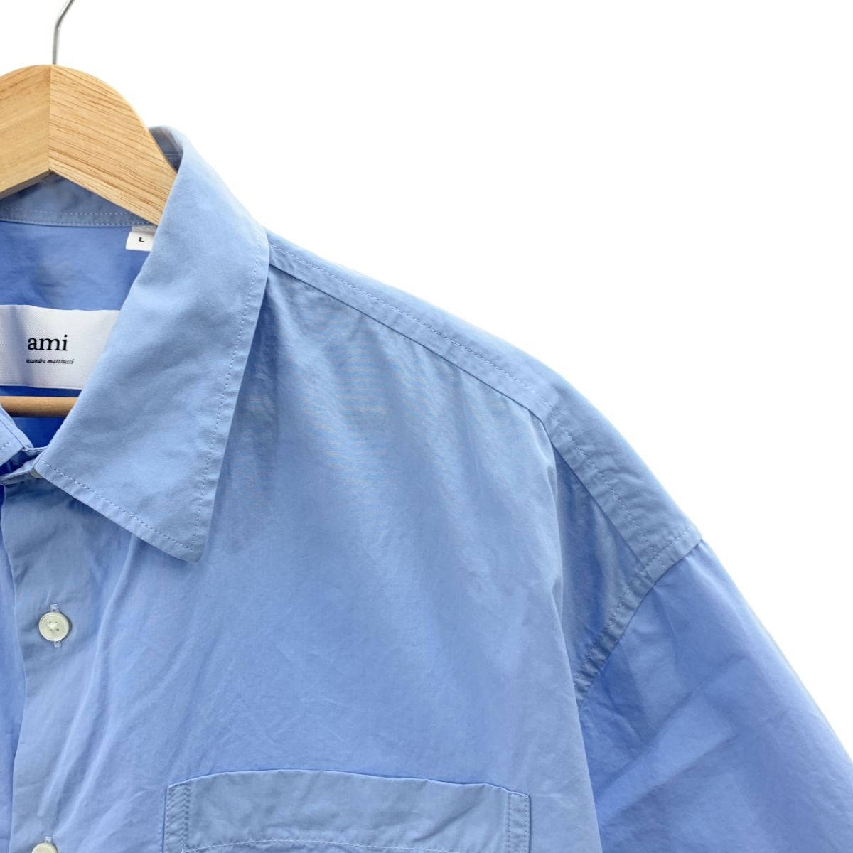 AMI Alexandre Mattiussi / アミ・アレクサンドルマテュッシ AMI Boxy S/S Shirt ボクシー コットン 半袖 シャツ