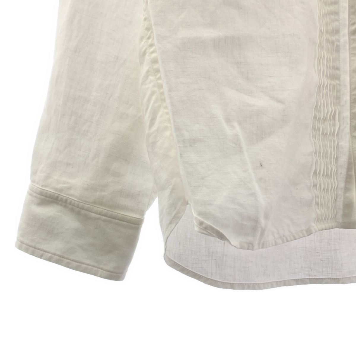 None / 【wafu / ワフ】 プリーツ リネン シャツ