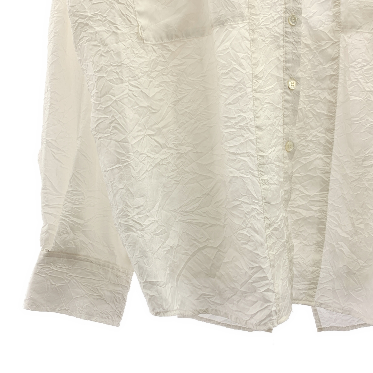 IRENE / アイレネ Wrinkle Wrinkle Shirt バックギャザー シワ加工 シャツ