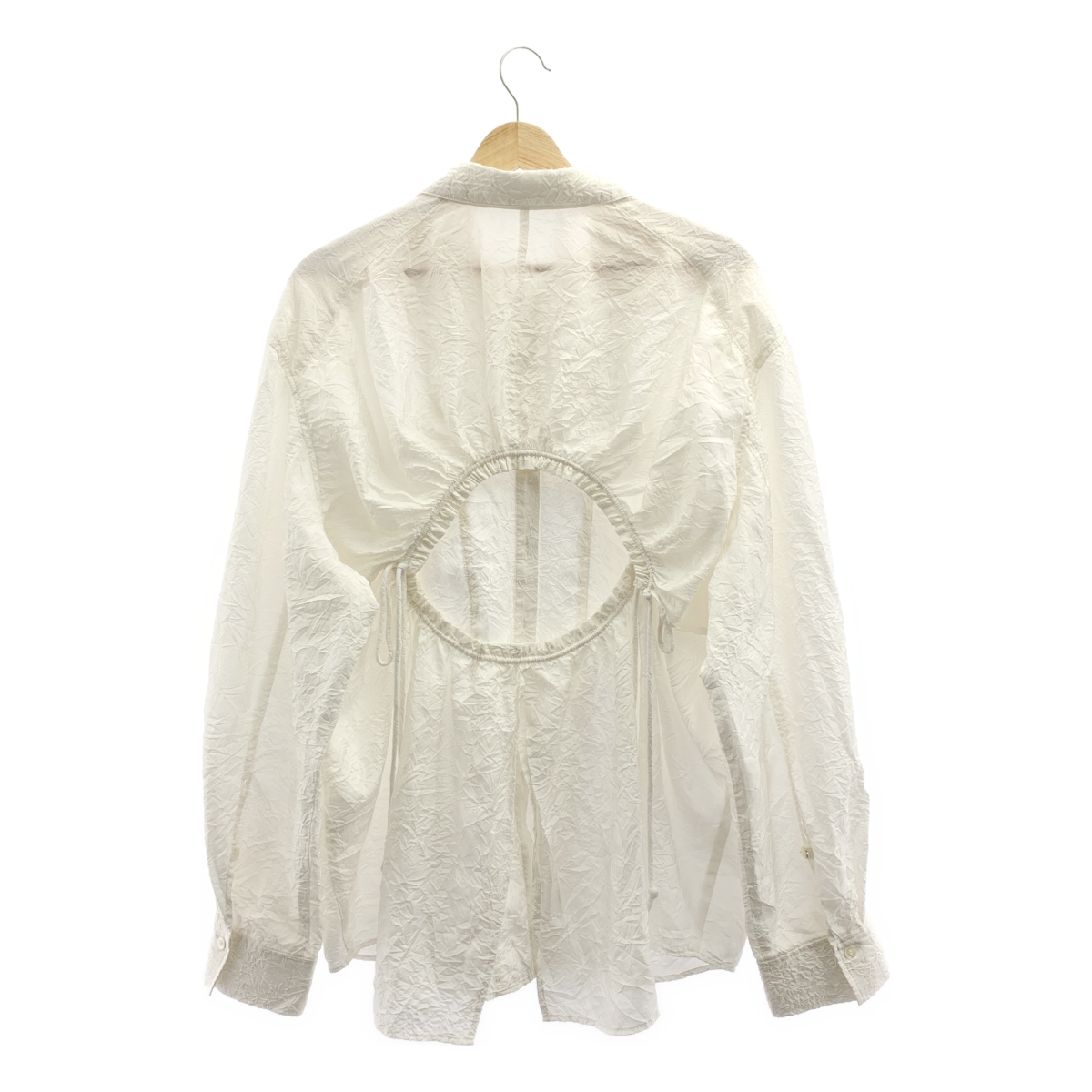 IRENE / アイレネ Wrinkle Wrinkle Shirt バックギャザー シワ加工 シャツ