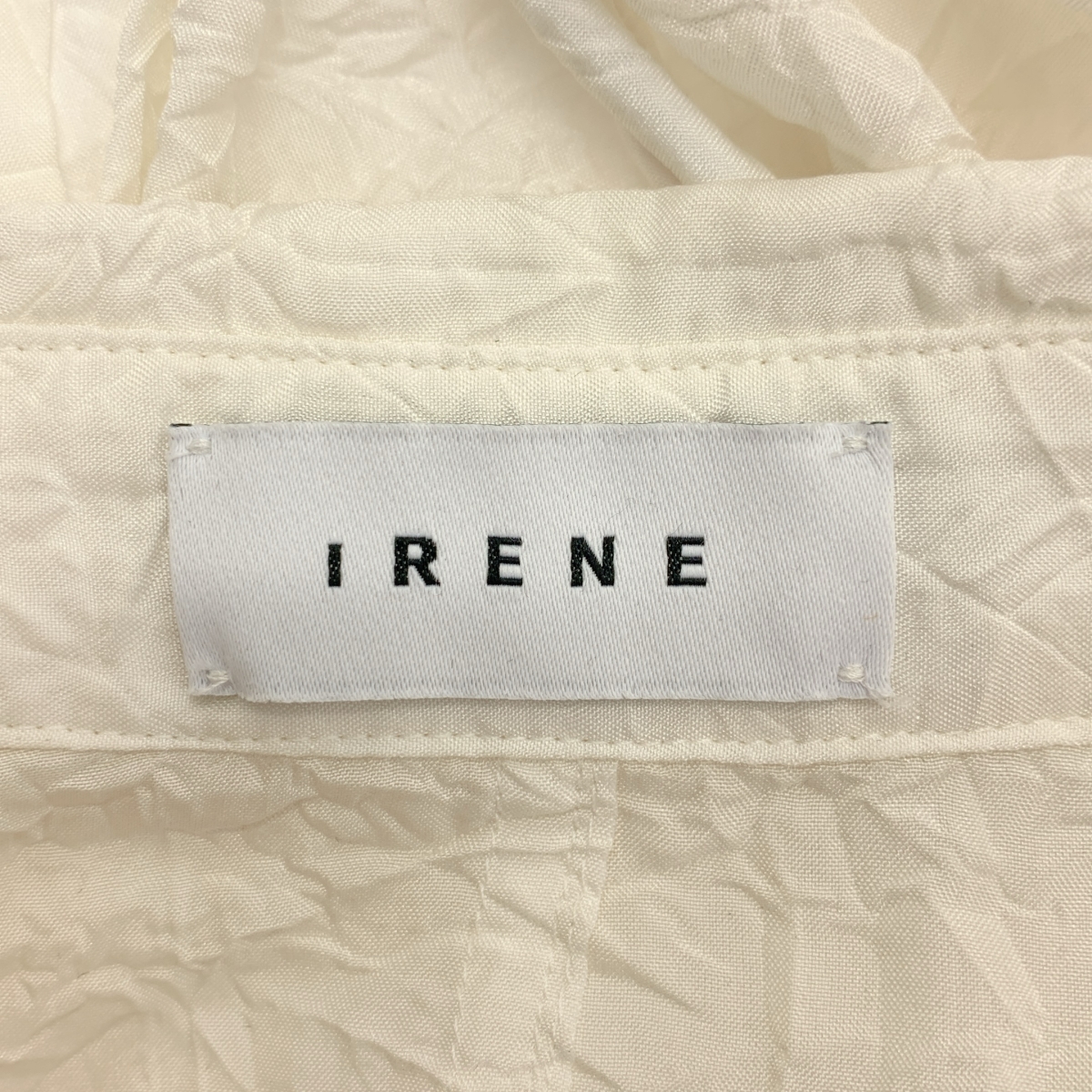 IRENE / アイレネ Wrinkle Wrinkle Shirt バックギャザー シワ加工 シャツ
