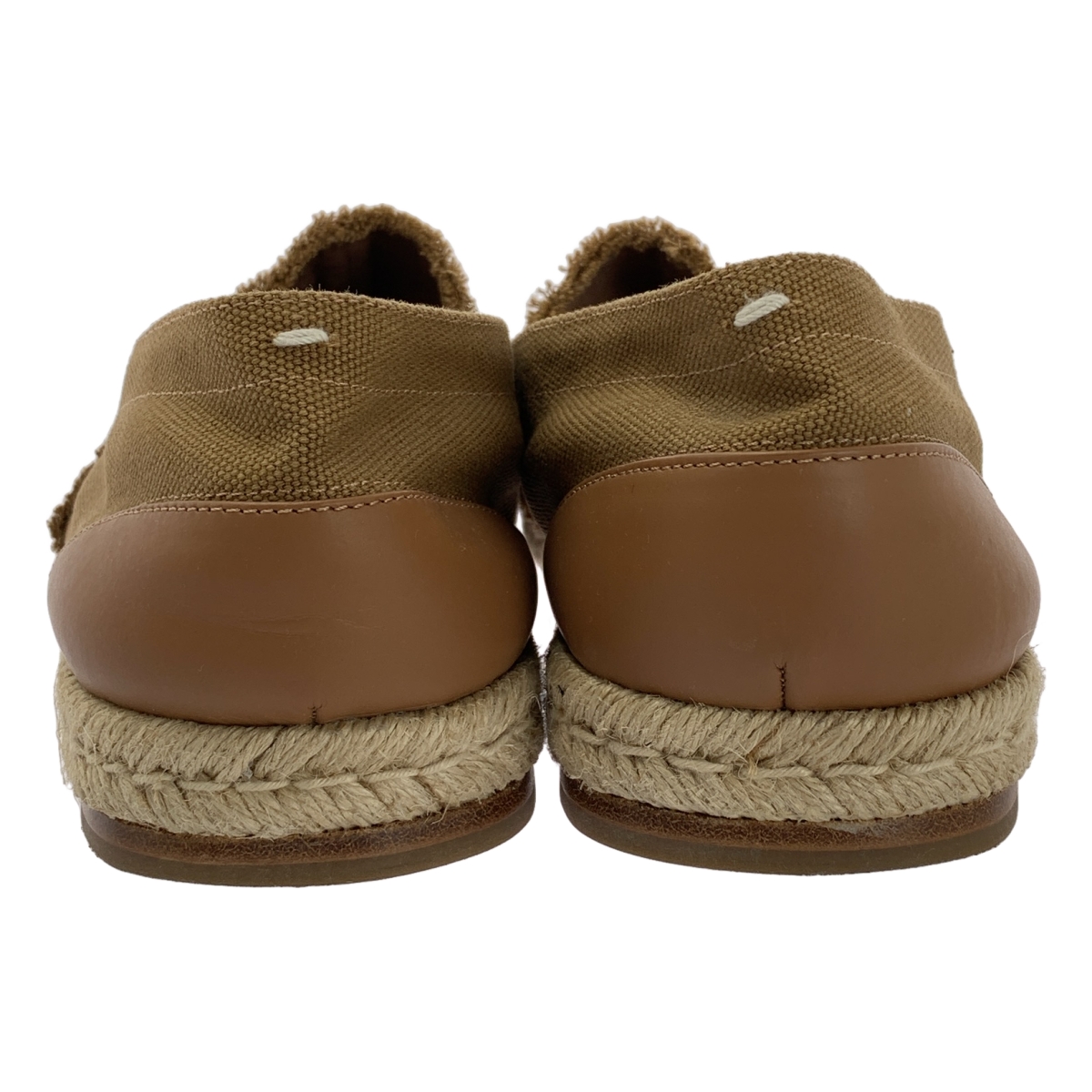 Maison Margiela / メゾンマルジェラ タビ エスパドリーユ レザー 切替 キャンバス シューズ 足袋