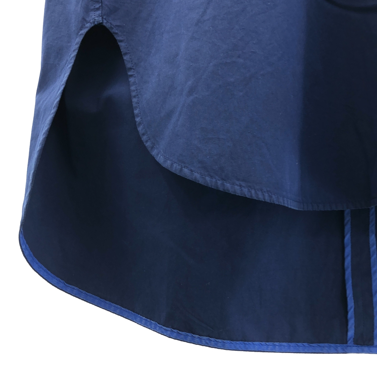 BLAMINK / ブラミンク コットン オーバーシルエット バックジップ スリット ブラウス