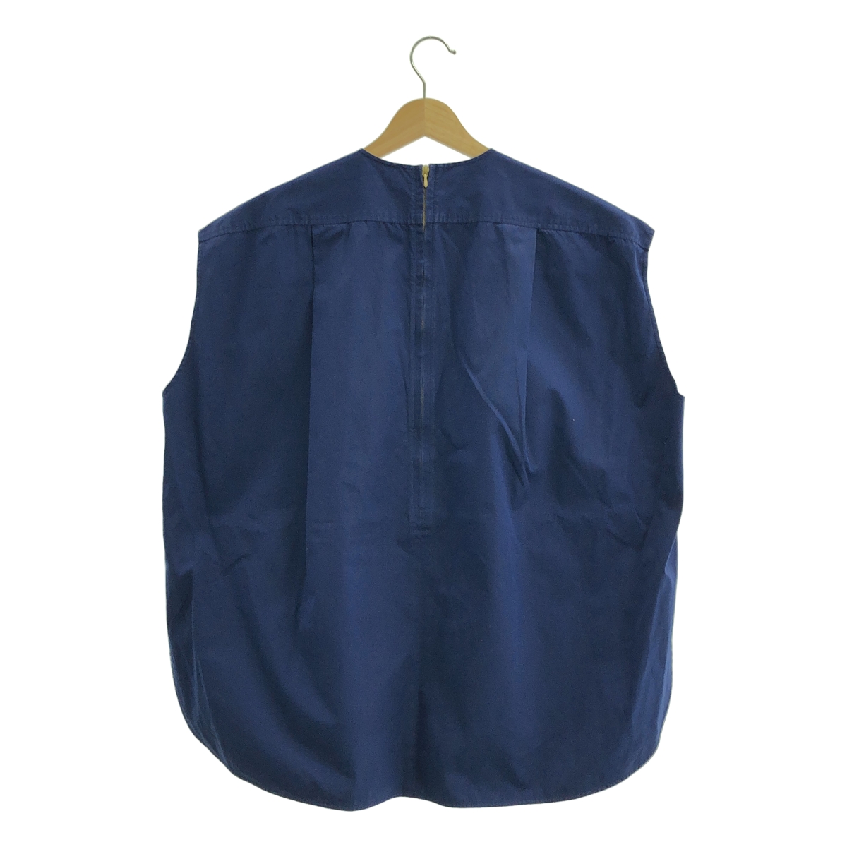 BLAMINK / ブラミンク コットン オーバーシルエット バックジップ スリット ブラウス