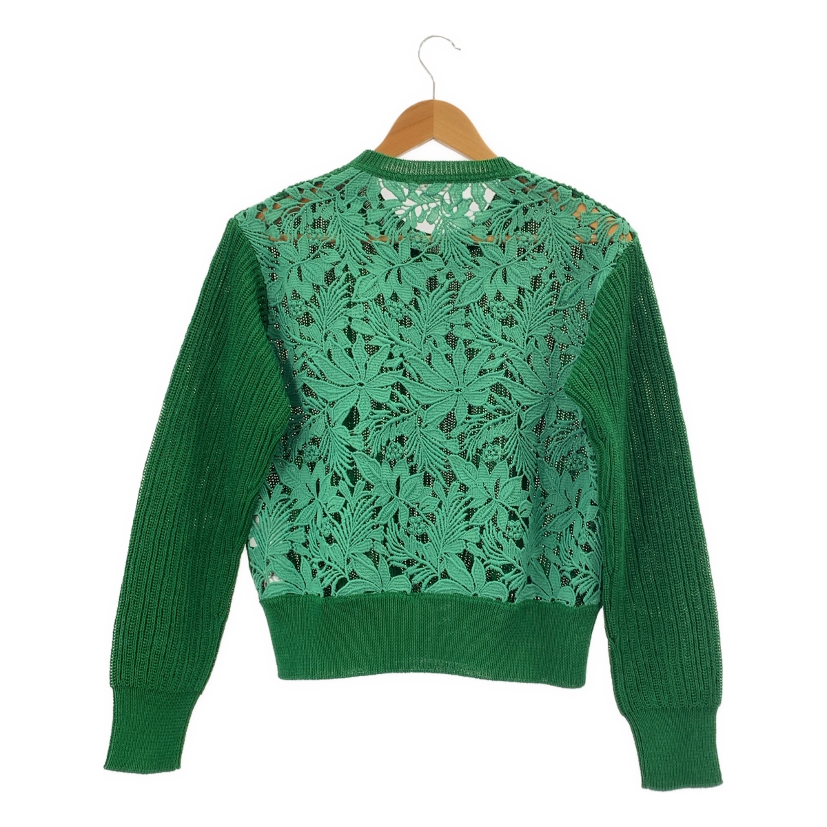 BEIGE， / ベイジ GARDENIA / コットン バックカットワークレース ニット