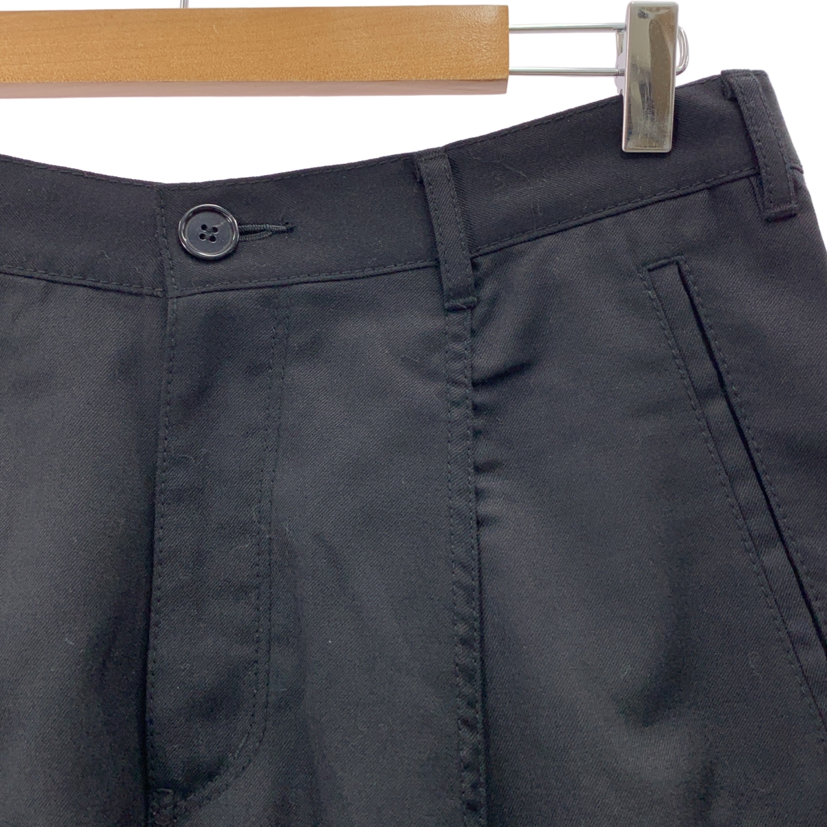 BLACK COMME des GARCONS / ブラックコムデギャルソン ロゴプリント ワイド サルエル ショートパンツ ショーツ