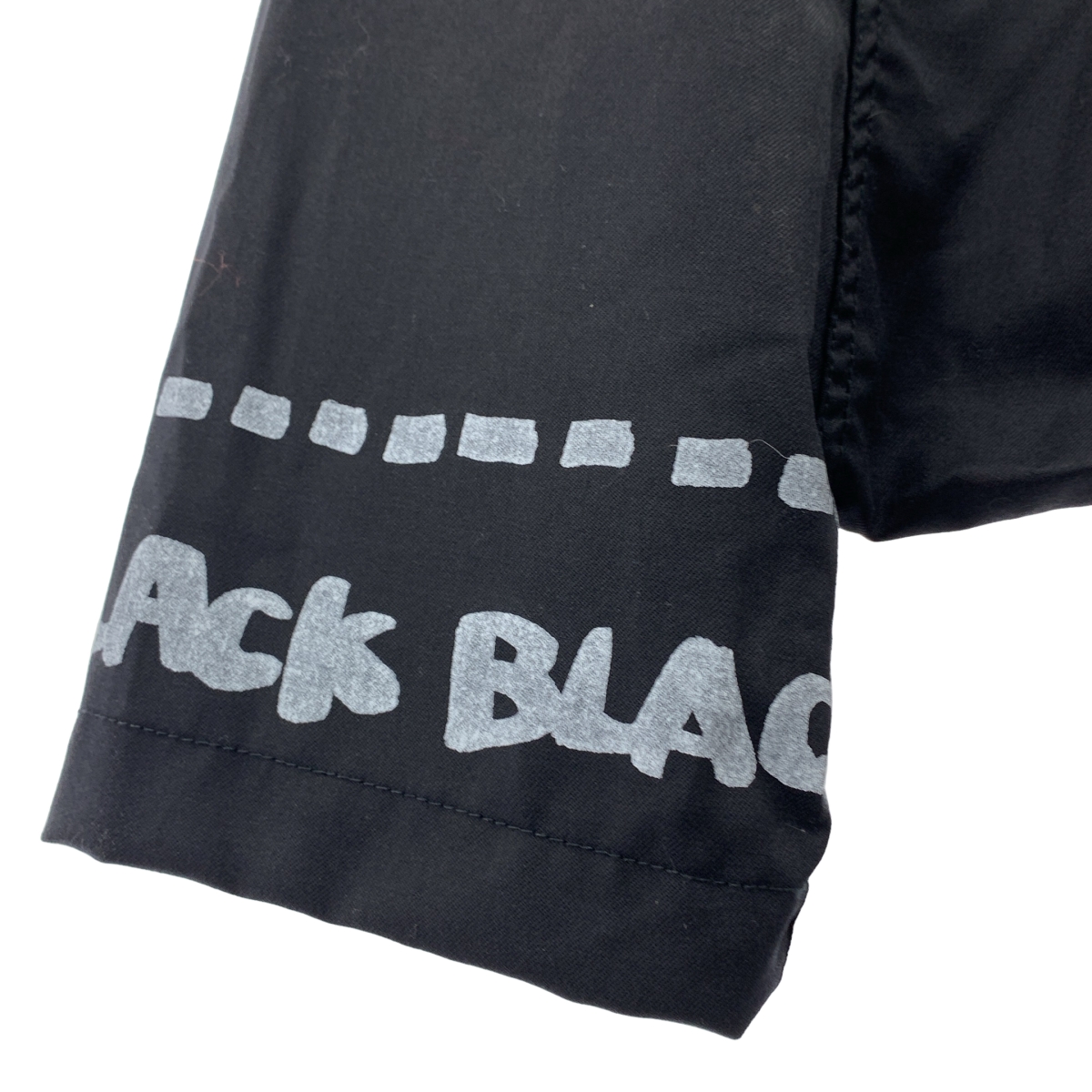 BLACK COMME des GARCONS / ブラックコムデギャルソン ロゴプリント ワイド サルエル ショートパンツ ショーツ