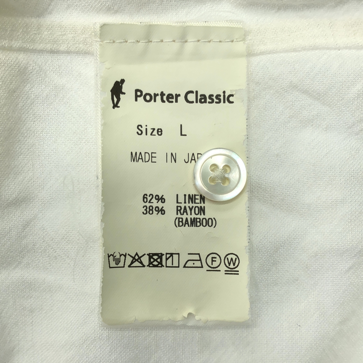 PORTER CLASSIC / ポータークラシック ROLL UP SHIRT / リネン レーヨン ロールアップ シャツ