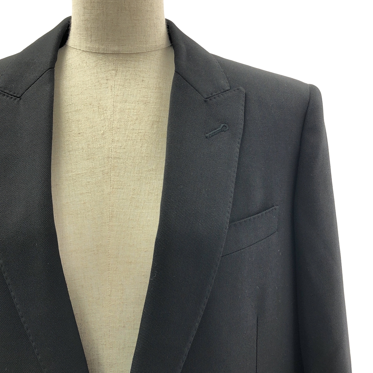 CELINE / セリーヌ PEAK COLLAR LONG RECTANGLE JACKET / ピークカラー ロング レクタングル テーラード ジャケット / 総裏地