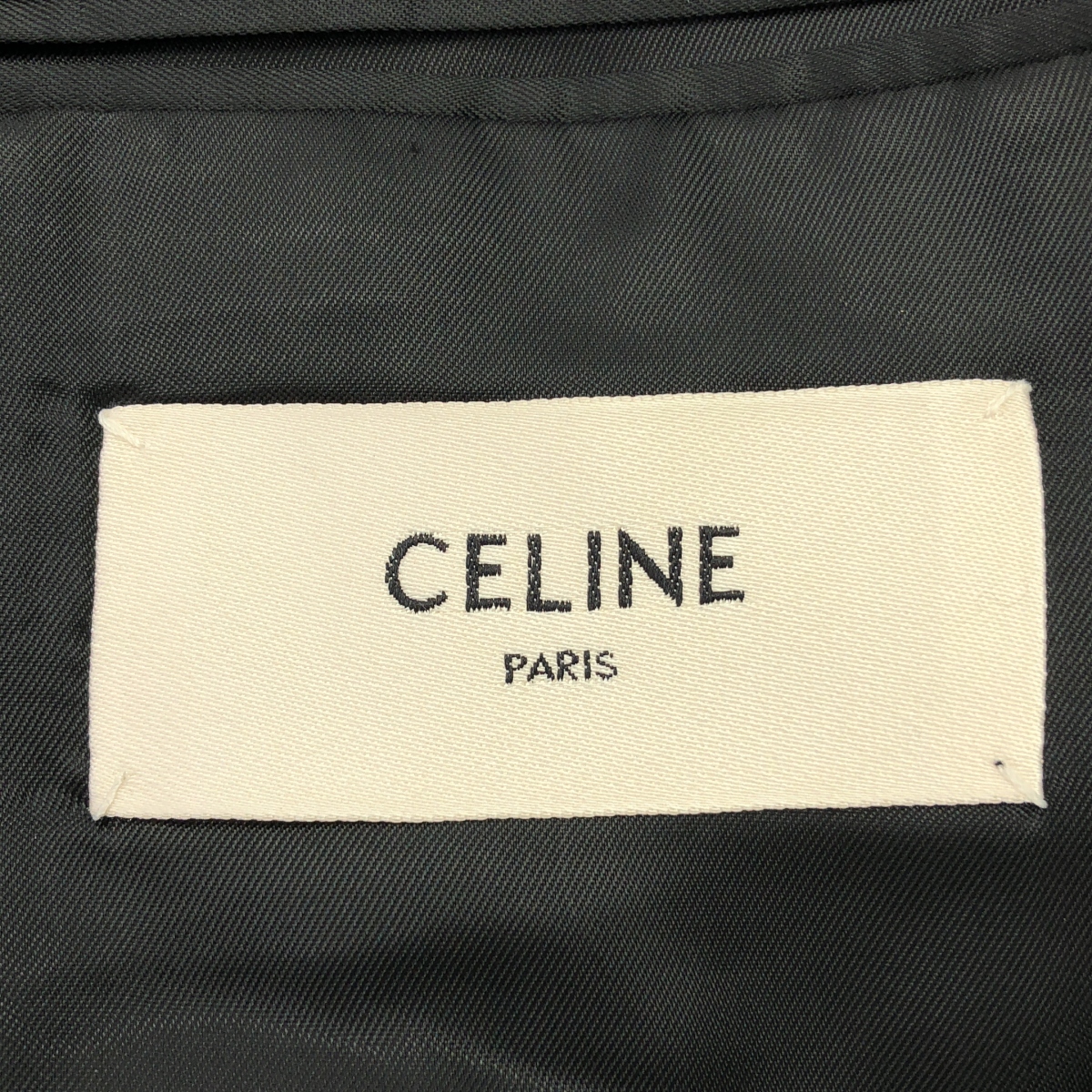 CELINE / セリーヌ PEAK COLLAR LONG RECTANGLE JACKET / ピークカラー ロング レクタングル テーラード ジャケット / 総裏地