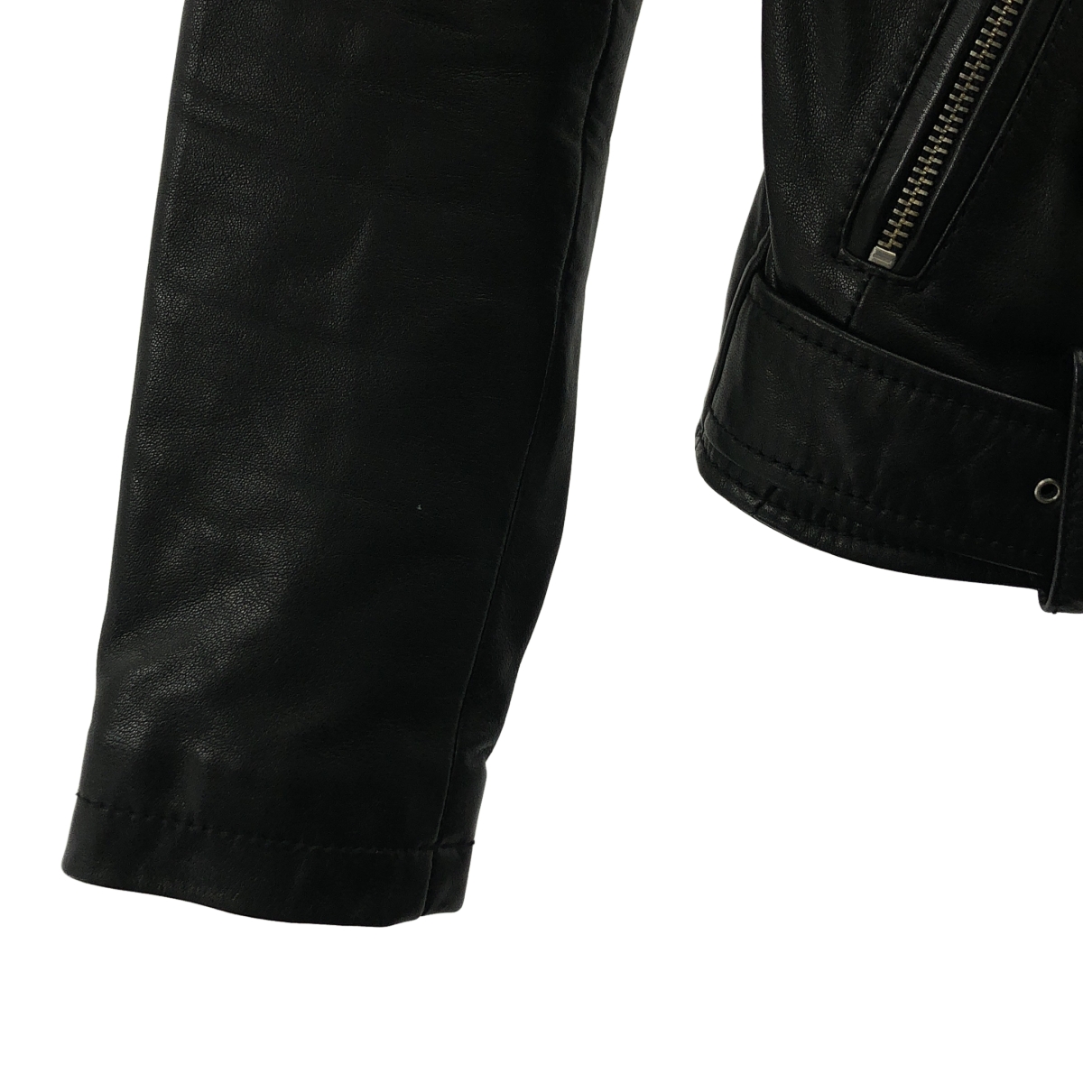 その他 牛革 カウレザー バックプリント ダブルライダース ジャケット / 総裏地