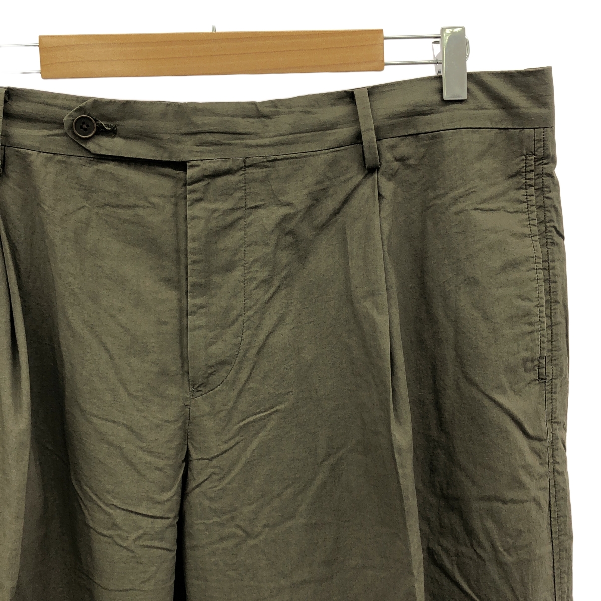 その他 コットン リネン タイプライター スラックス