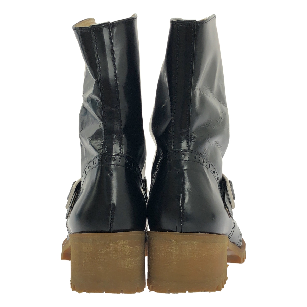 tricot COMME des GARCONS / トリココムデギャルソン レザー ストラップ ウイングチップ ブーツ