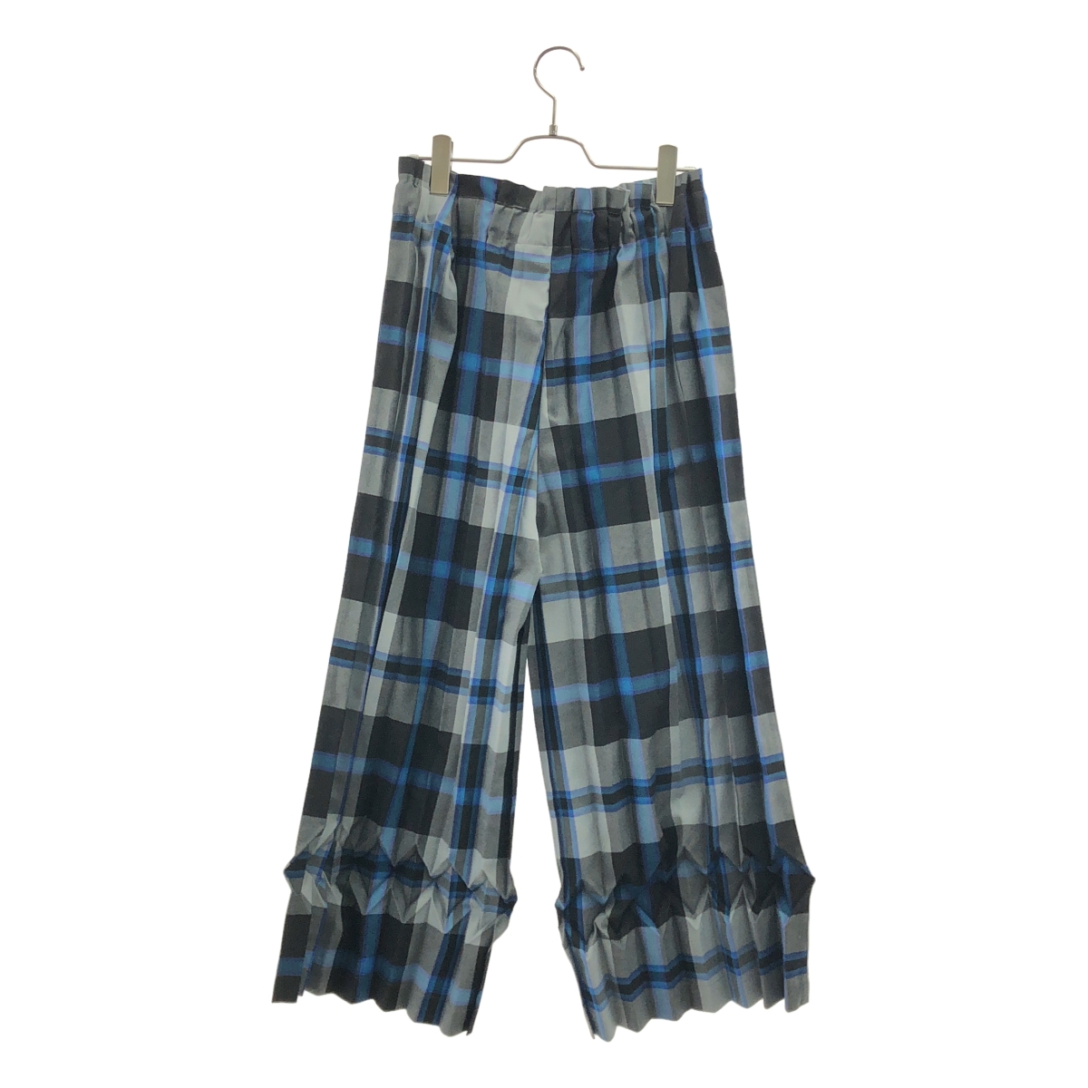 me ISSEY MIYAKE / ミーイッセイミヤケ チェック アジャスター プリーツ ワイドパンツ