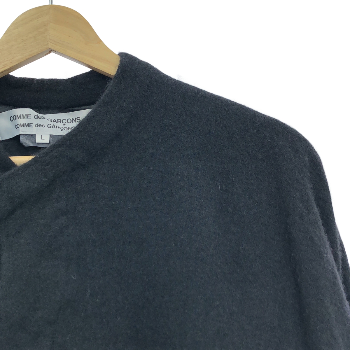 COMME des GARCONS COMME des GARCONS / コムコム ウール 縮絨 変形 ジャケット / 総裏地