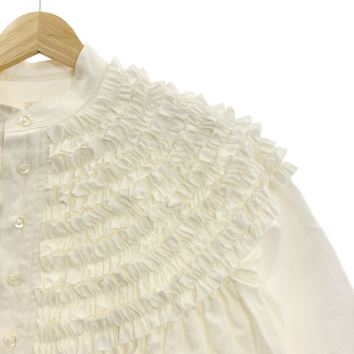 SCYE / サイ × Drawer / ドゥロワー 別注 ピコフリルブラウス シャツ