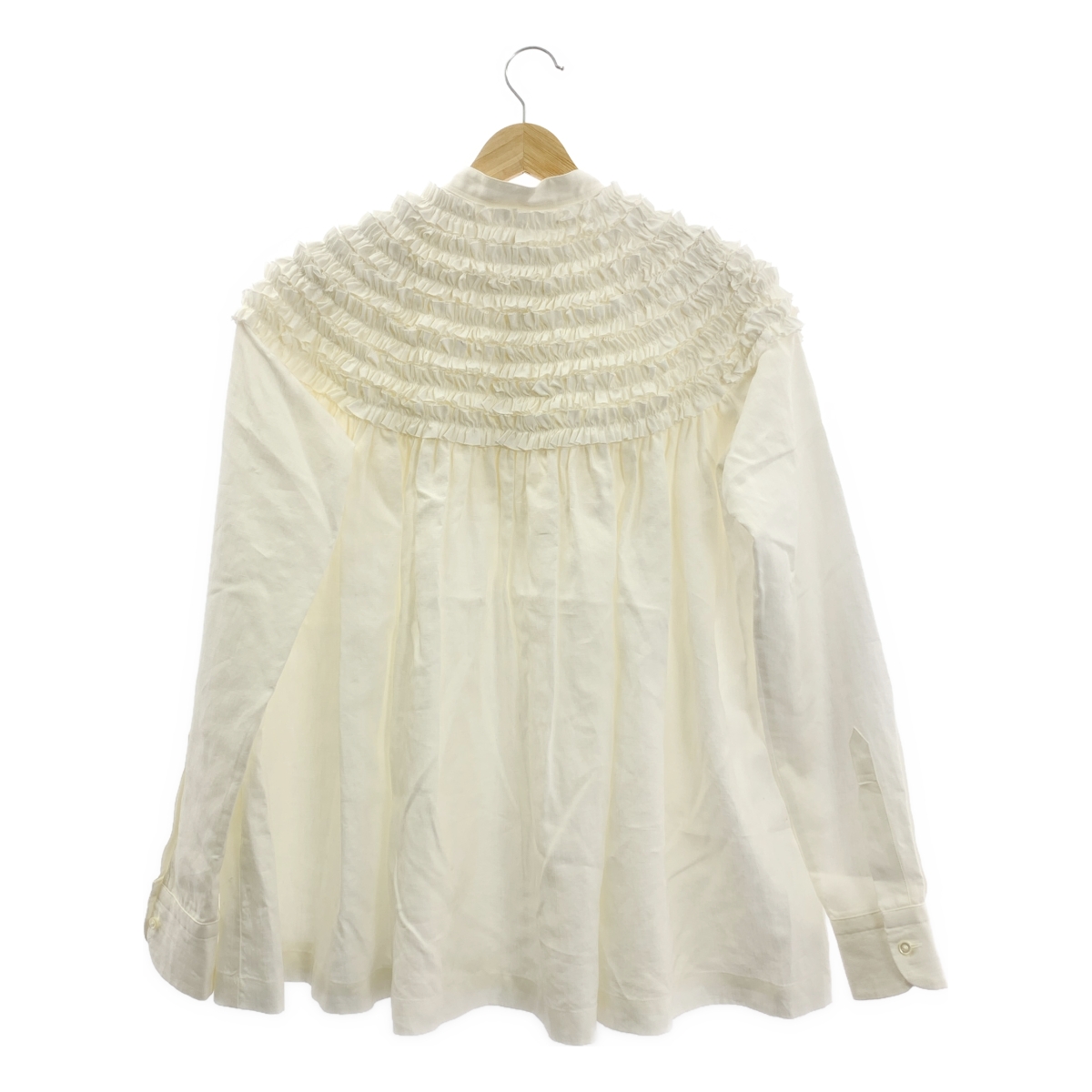 SCYE / サイ × Drawer / ドゥロワー 別注 ピコフリルブラウス シャツ