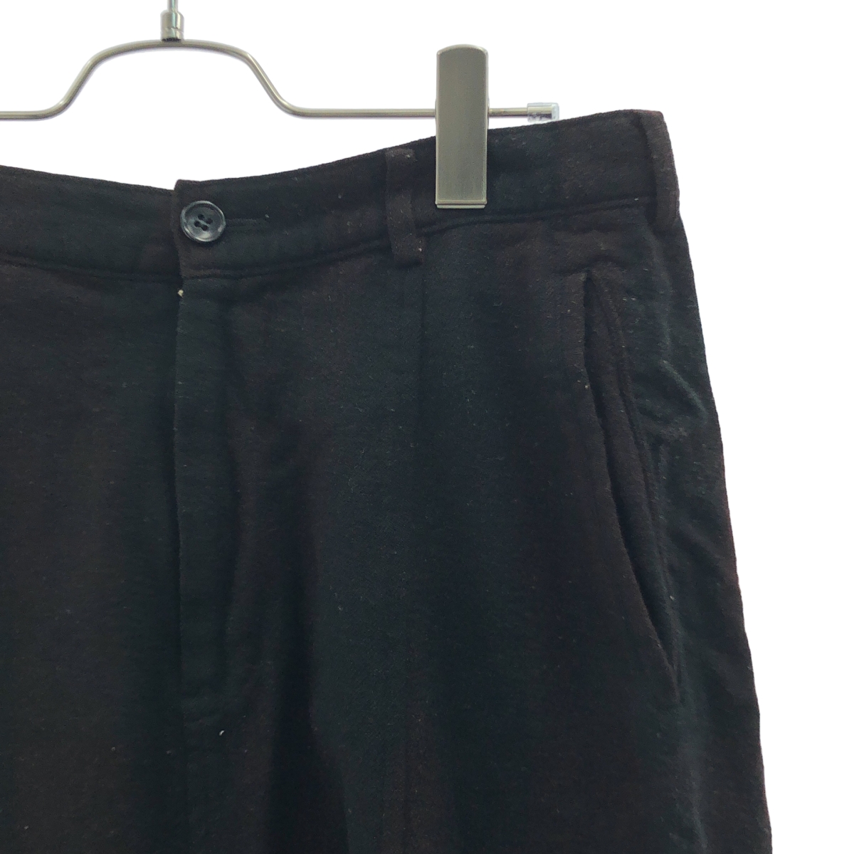 BLACK COMME des GARCONS / ブラックコムデギャルソン ウール 縮絨 脱色 サルエルパンツ