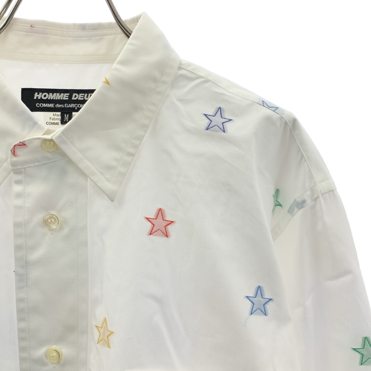 COMME des GARCONS HOMME DEUX / コムデギャルソンオムドゥ スター 総柄 コットン スタンダードシャツ