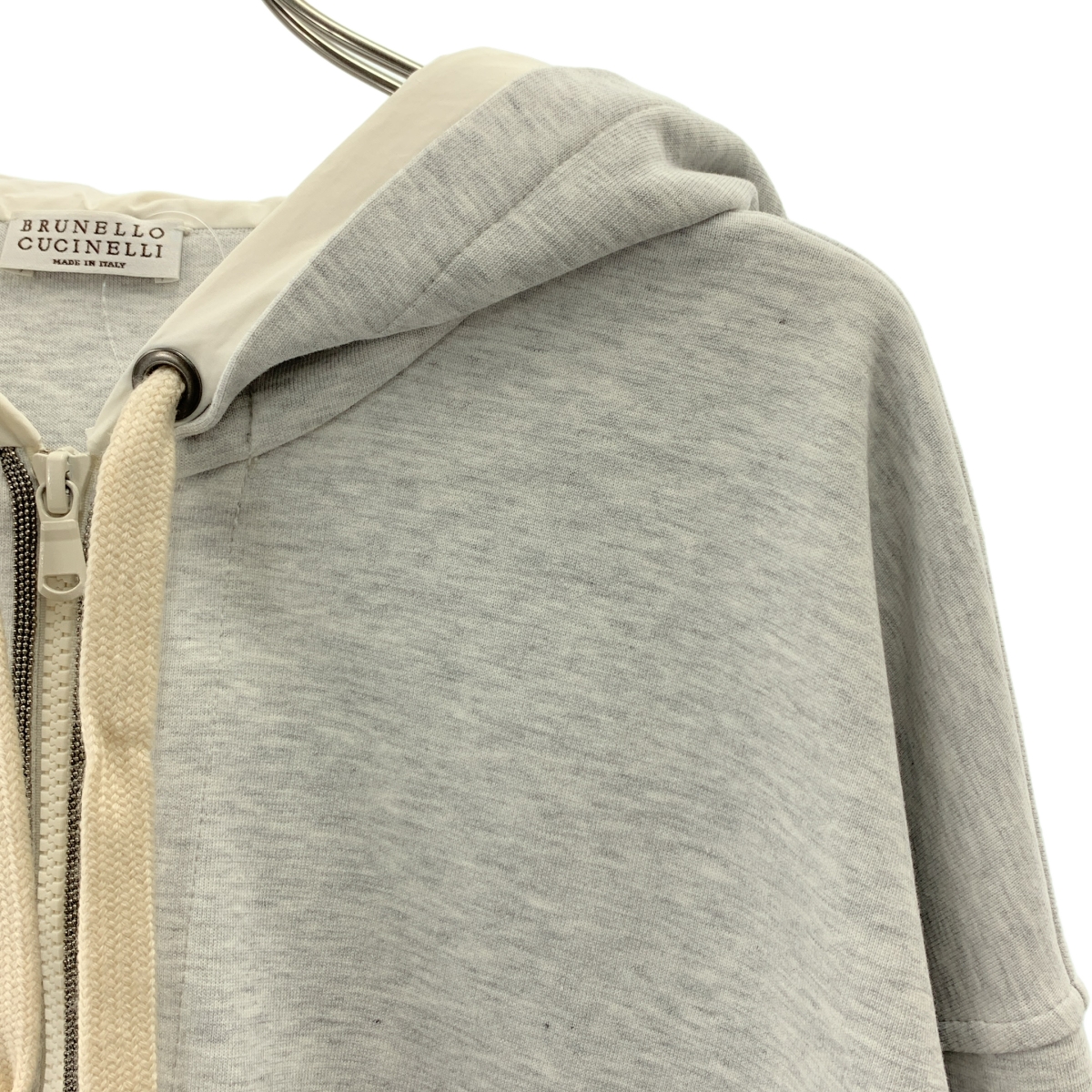 BRUNELLO CUCINELLI / ブルネロクチネリ モニーレ装飾 ジップアップ パーカー