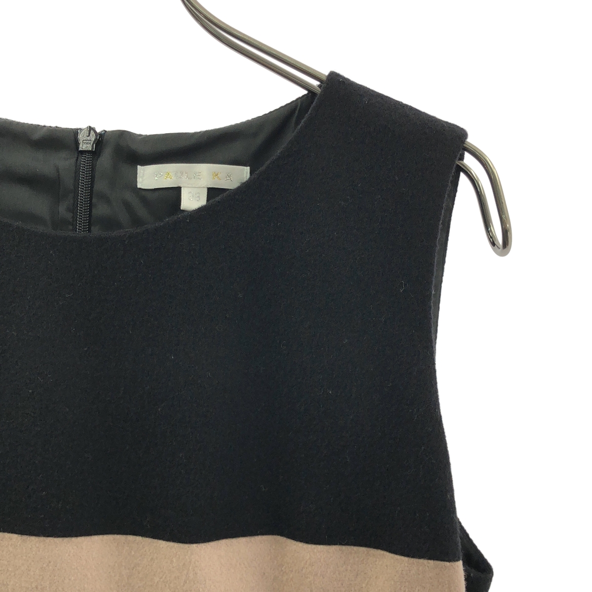 PAULE KA / ポールカ バックスリット ドレス ワンピース / 総裏地