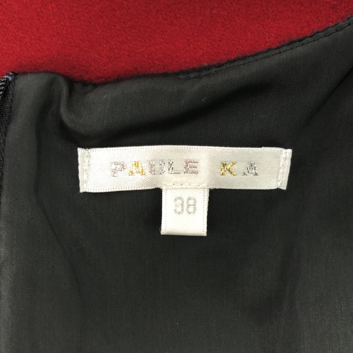 PAULE KA / ポールカ バックスリット ドレス ワンピース / 総裏地