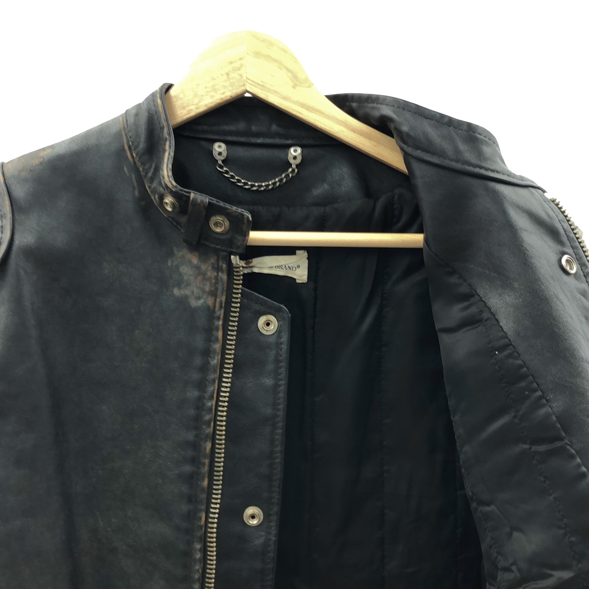 GOLDEN GOOSE / ゴールデングース ヴィンテージ加工 シングル ライダースジャケット