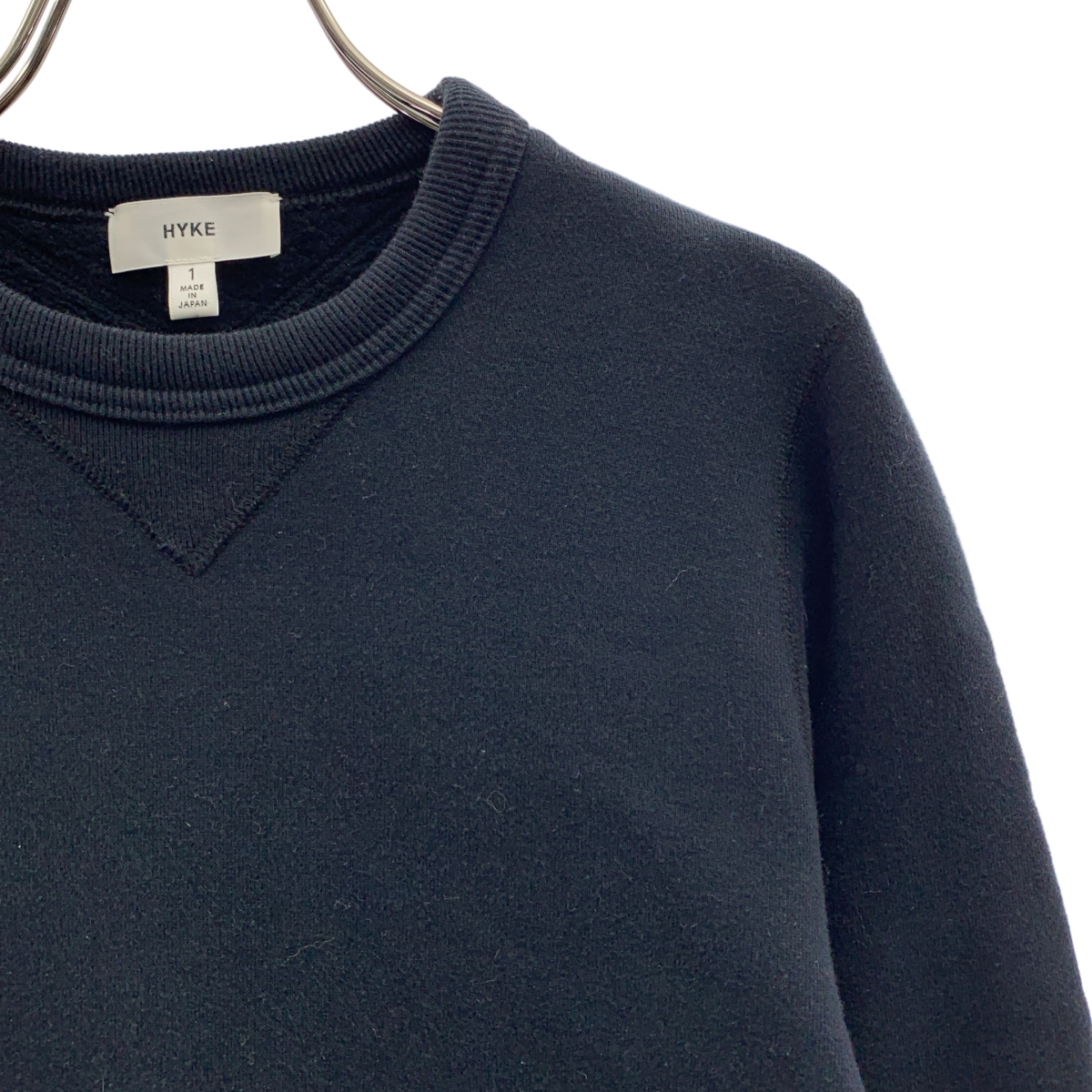 HYKE / ハイク 裏起毛 クルーネック スウェット