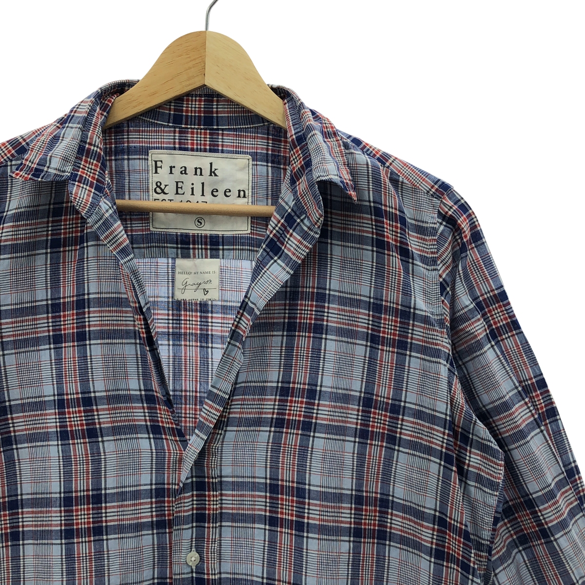 Frank&Eileen / フランクアンドアイリーン GRAYSON / グレイソン コットン チェック シャツ ブラウス