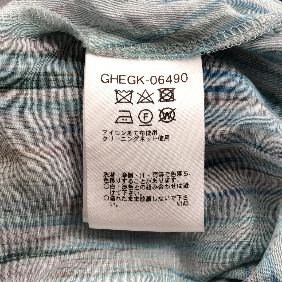 SYBILLA / シビラ コットン シルク 総柄 ドローストリング ドレス ワンピース